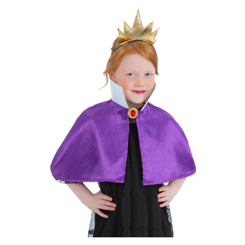 Evil Queen Kit Child Purple Mini Cape Crown_1