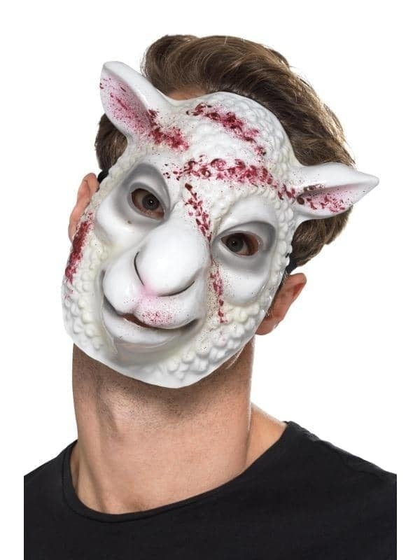 Evil Sheep Killer Mask Adult White 1