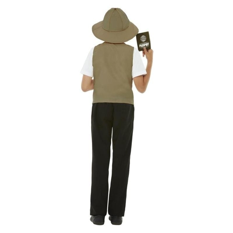 Explorer Kit Costume Kids Beige Waistcoat Hat Binoculars Passport and Badges 2