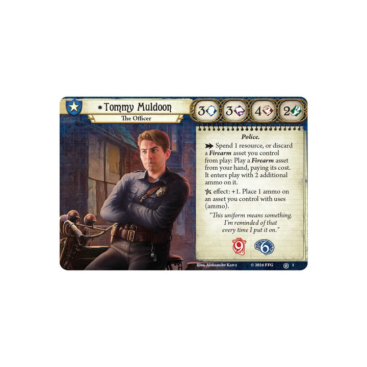Arkham Horror The Card Game Tommy Muldoon Investigator Deck Card Game Expansion