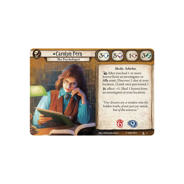 Arkham Horror The Card Game Carolyn Fern Investigator Deck Card Game Expansion