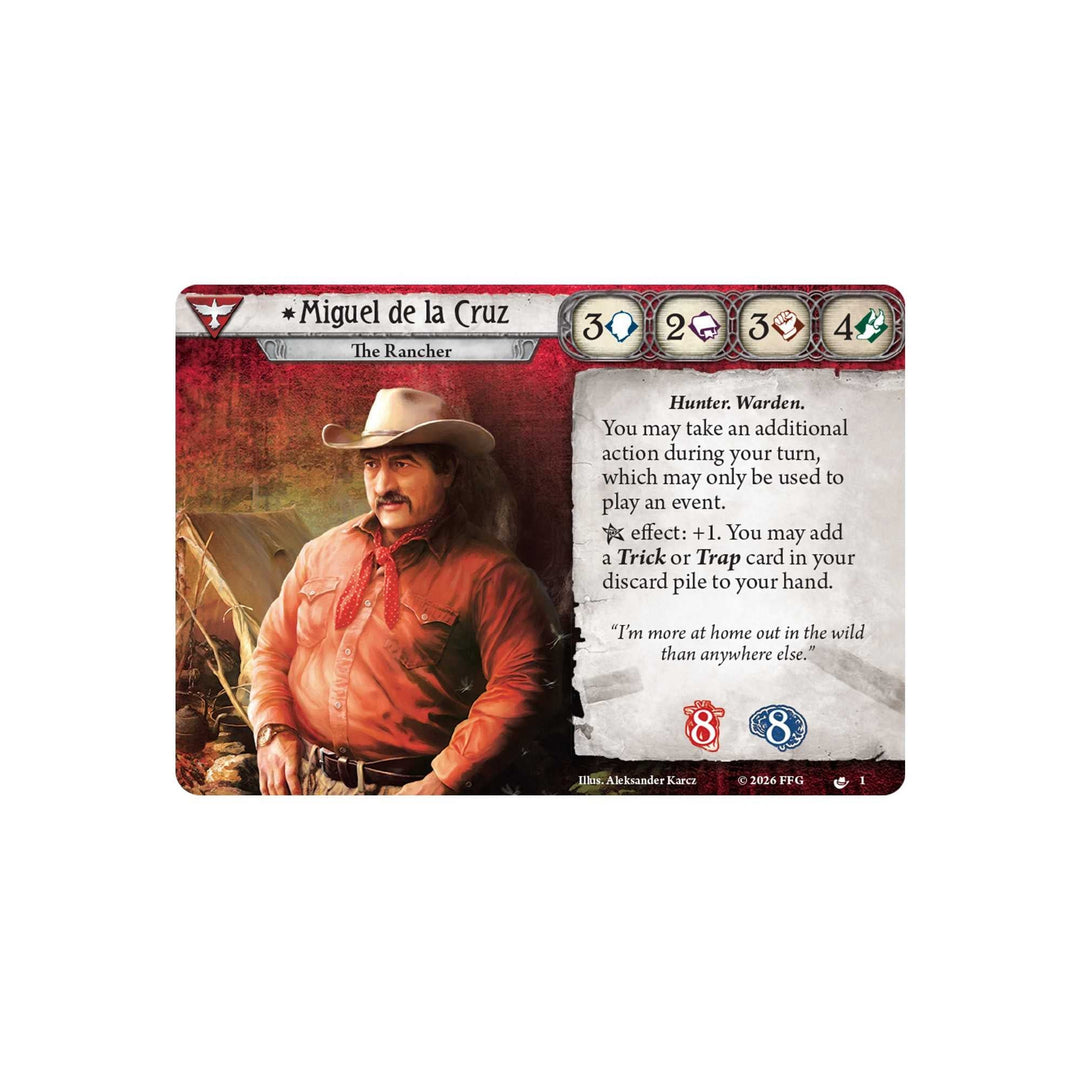 Arkham Horror The Card Game Miguel de la Cruz Investigator Deck Card Game Expansion