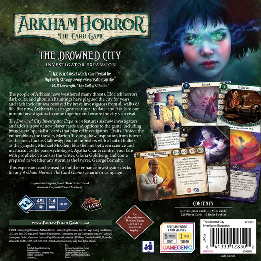 Arkham Horror: The Card Game - The Drowned City Investigator Expansion 3