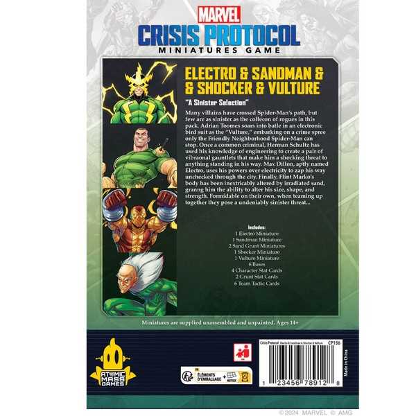 Marvel: Crisis Protocol – Electro & Sandman & Shocker & Vulture 2