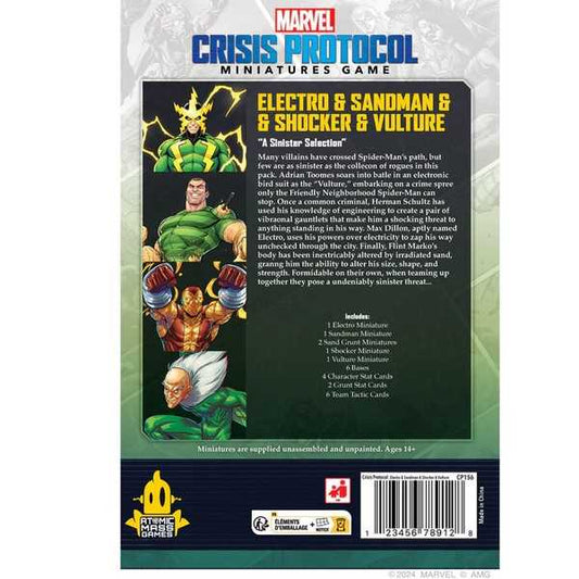 Marvel: Crisis Protocol – Electro & Sandman & Shocker & Vulture 2
