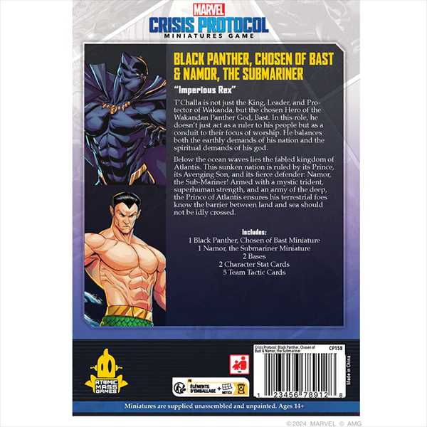 Marvel Crisis Protocol: Black Panther, Chosen of Bast & Namor, The Sub-Mariner 2