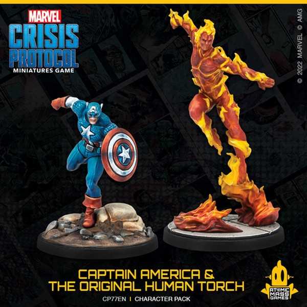 Marvel Crisis Protocol: Captain American and the Original Human Torch