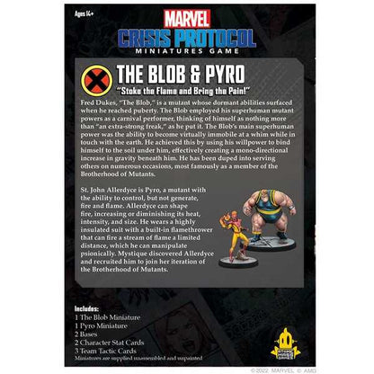 Marvel Crisis Protocol The Blob and Pyro Character Pack New Mutant Additions 7