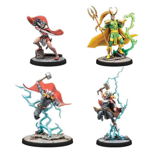 Mighty Thor Lady SIF Thor Hero of Midgard and Loki Prince of Lies Character Pack 1