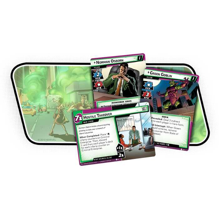 Marvel Champions the Green Goblin Scenario Pack Trading Card Game 2