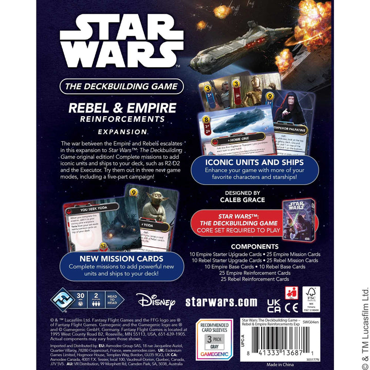 Star Wars The Deckbuilding Game Rebel and Empire Reinforcements Card Game Expansion