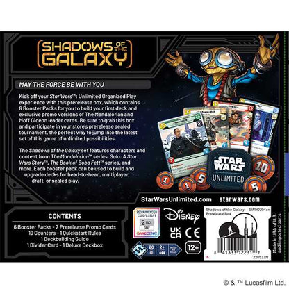 Star Wars: Unlimited Shadows of the Galaxy Prerelease Box 5