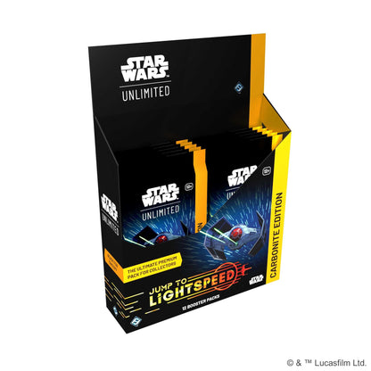 Star Wars Unlimited Jump to Lightspeed Set 4 Carbonite Collector Booster Display 1