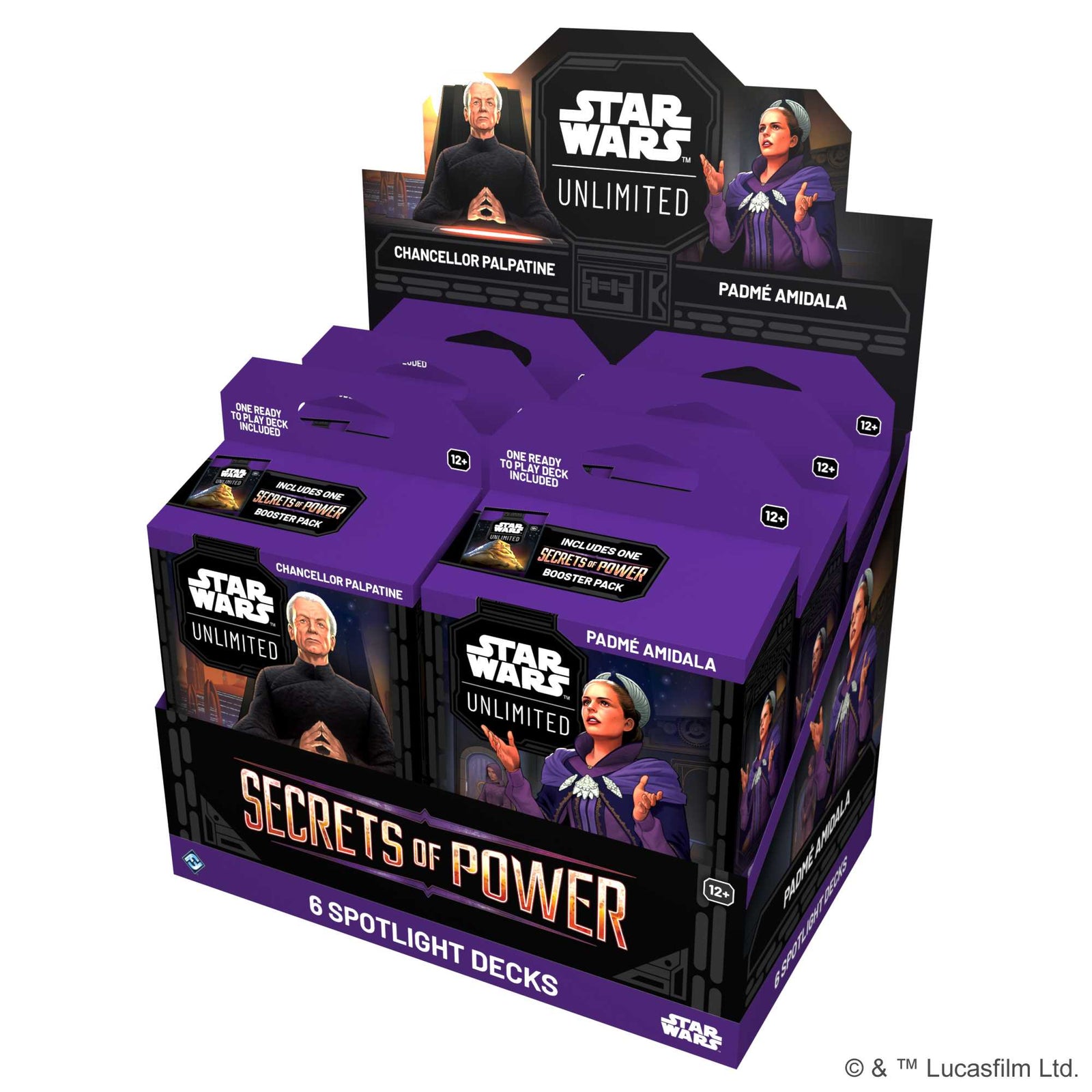 Star Wars Unlimited Secrets of Power Spotlight Deck Display 6 Trading Card Game by Fantasy Flight 1
