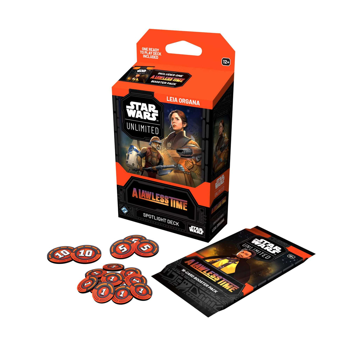 Star Wars Unlimited A Lawless Time Spotlight Deck Display 6 Jabba and Leia Trading Card Game by Fantasy Flight 3