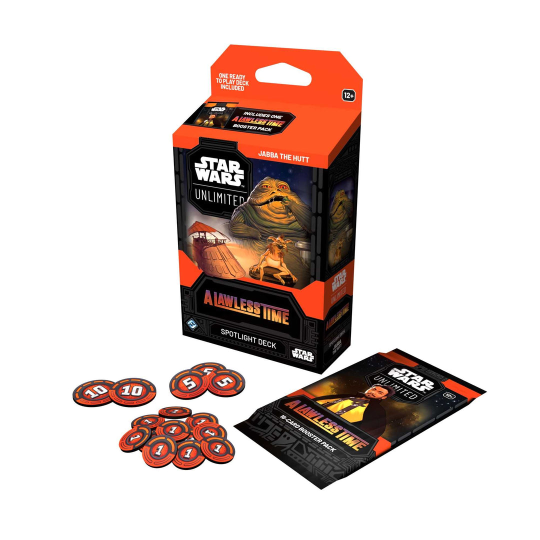 Star Wars Unlimited A Lawless Time Spotlight Deck Display 6 Jabba and Leia Trading Card Game by Fantasy Flight 5