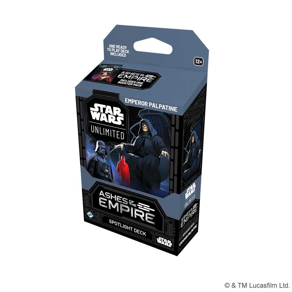 Star Wars Unlimited Ashes of the Empire Spotlight Deck Display Luke and Palpatine Card Game Expansion