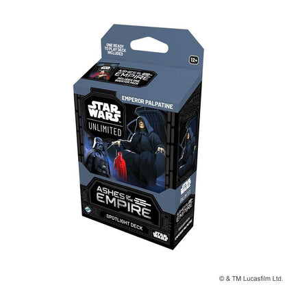 Star Wars Unlimited Ashes of the Empire Spotlight Deck Display Luke and Palpatine Card Game Expansion