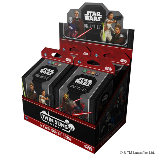 Star Wars Unlimited Twin Suns Deck Display 4 Trading Card Game by Fantasy Flight 1