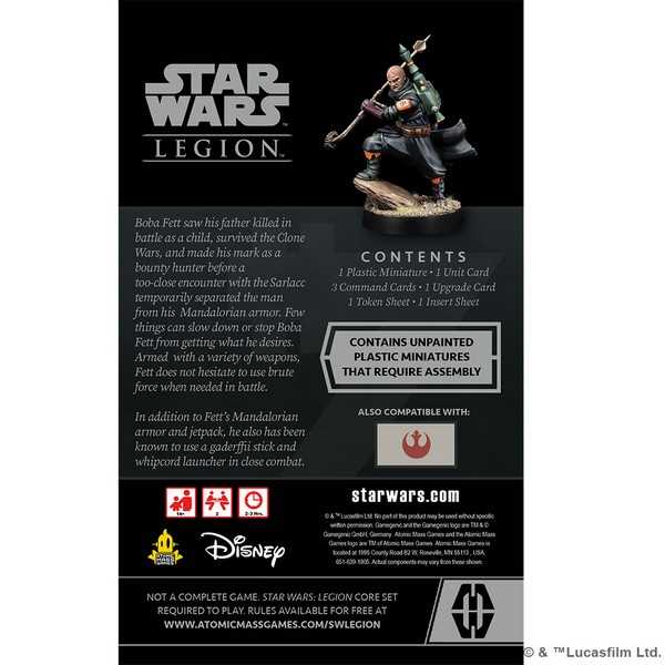 Star Wars Legion Boba Fett Daimyo Operative Expansion Miniatures Game 4