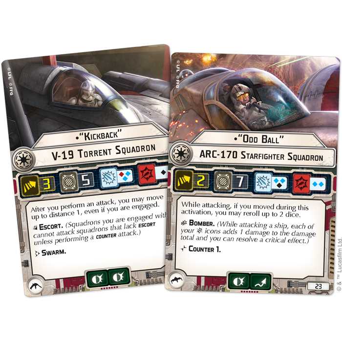 Star Wars: Armada - Republic Fighter Squadrons Expansion Pack 4