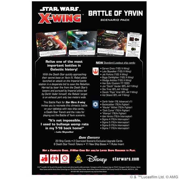 X-Wing Miniatures Game: The Battle of Yavin Scenario Pack