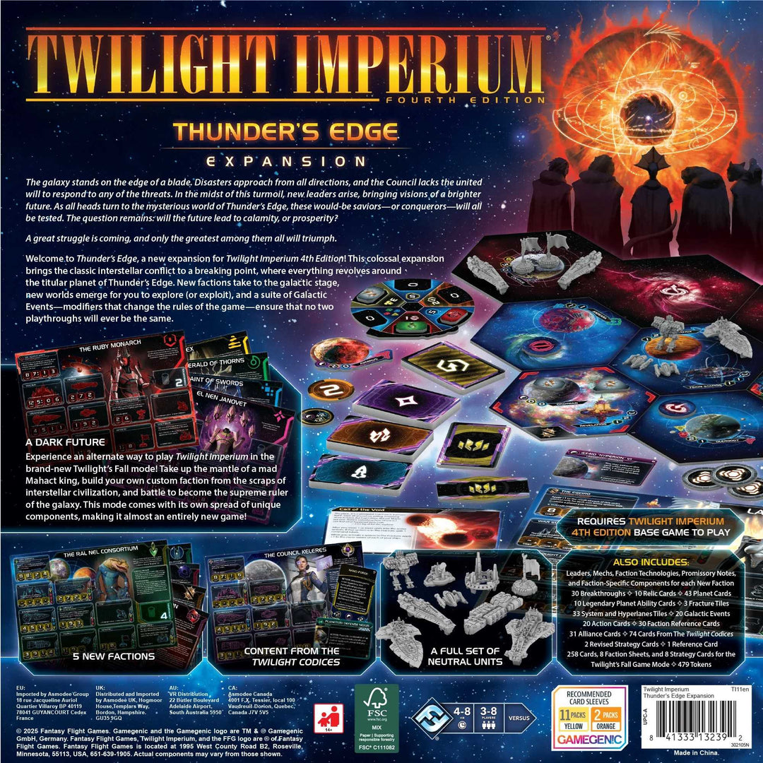 Twilight Imperium Thunder’s Edge Board Game Expansion