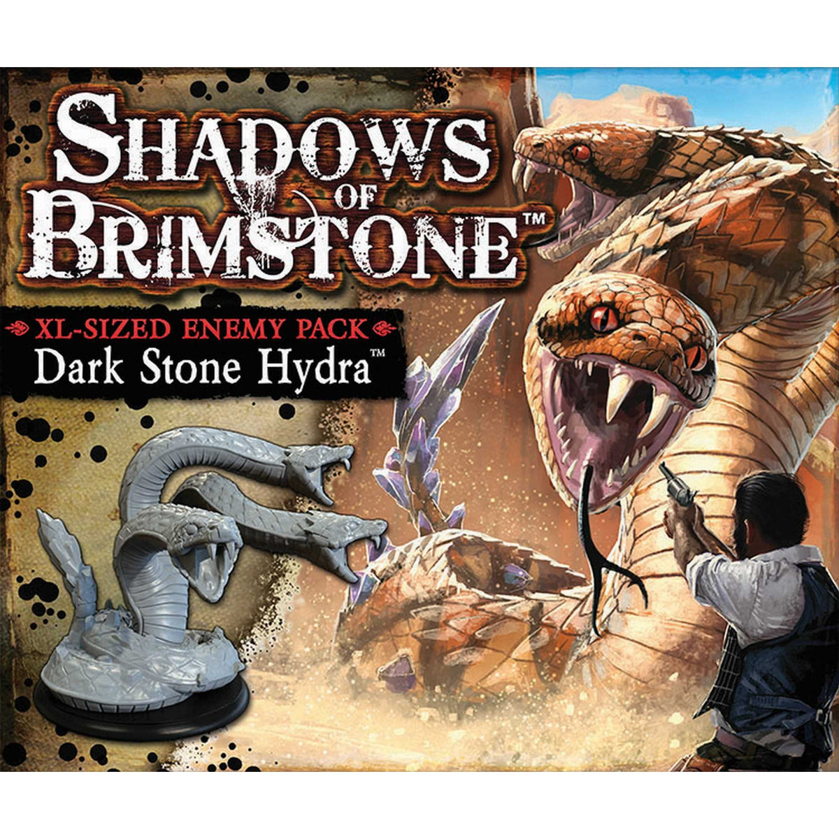 Shadows of Brimstone: Dark Stone Hydra - XL Enemy Pack 1