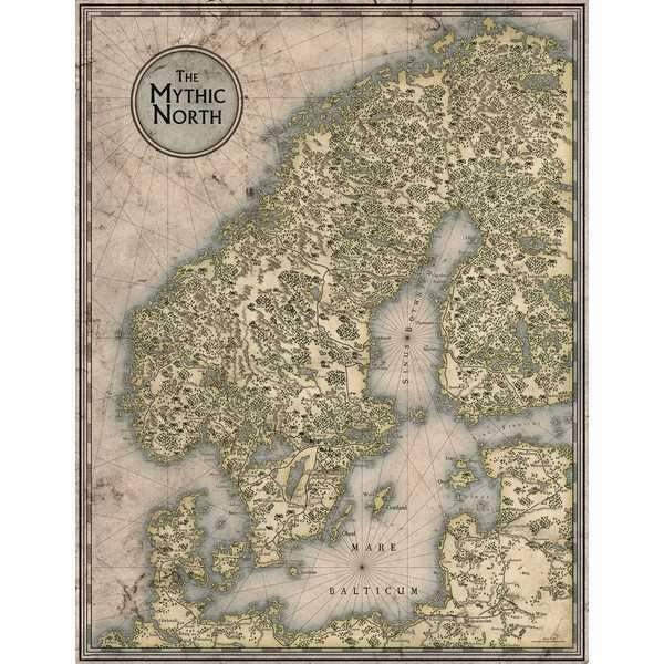Vaesen Nordic Horror GM Screen and Map Roleplaying Game by Free League 2