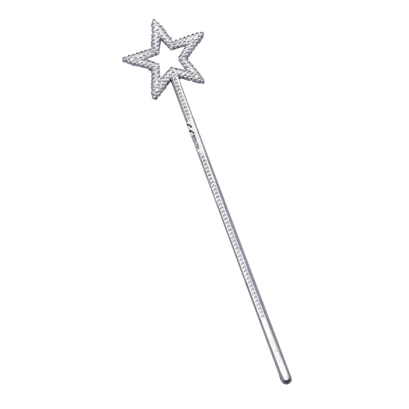 Fairy Wand Plastic Silver Costume Accessory 1