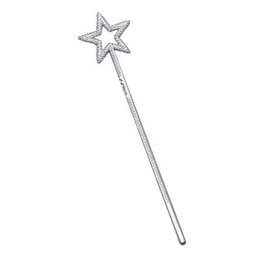 Fairy Wand Plastic Silver Costume Accessory 1