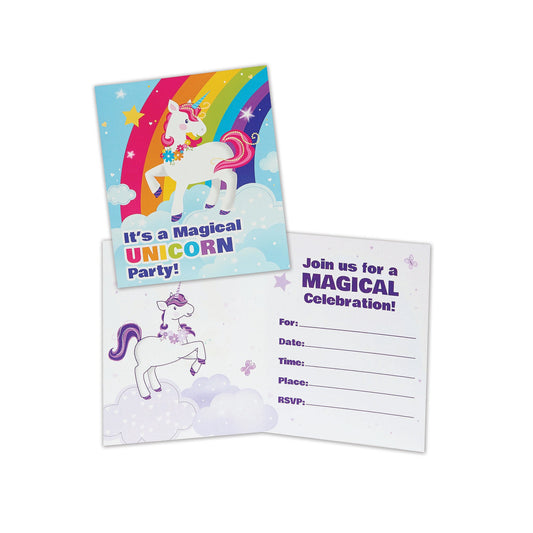 Fairytale Unicorn Invitations Perfect Party Accessories 1