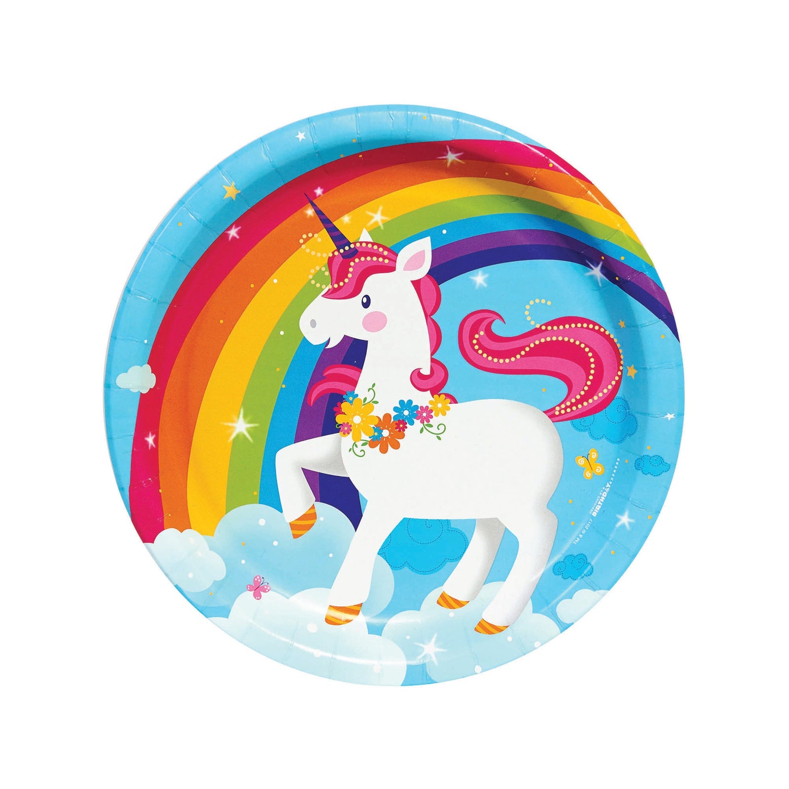 Fairytale Unicorn Large Plates 22cm Party Decoration 1
