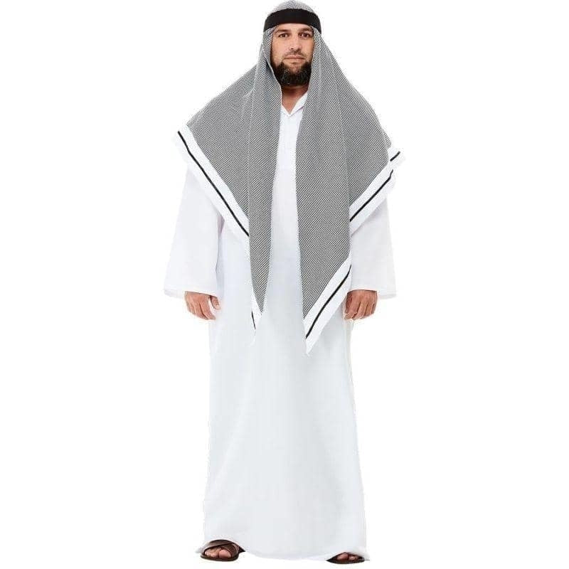 Fake Sheikh Deluxe Costume Adult White 1