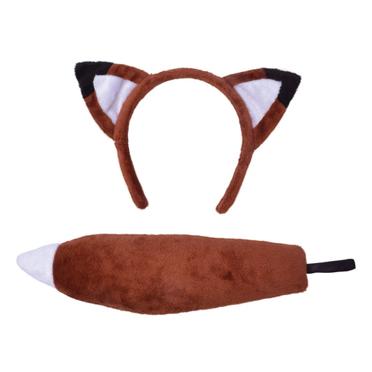 Fantastic Mr Fox Set Ears with Tail Instant Costume 1