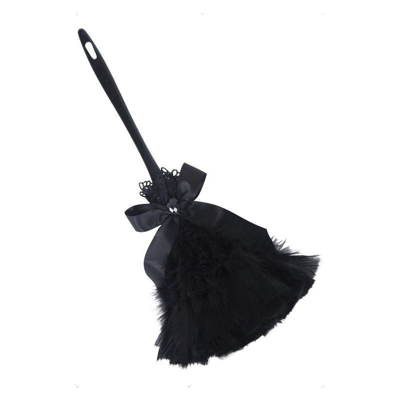 Feather Duster Black Bow Adult Gothic Maid Costume Accessory 1