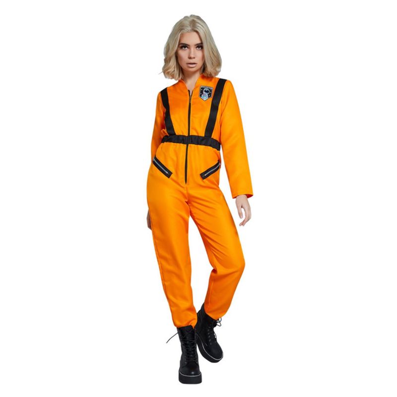 Fever Astronaut Costume Orange Adult 1