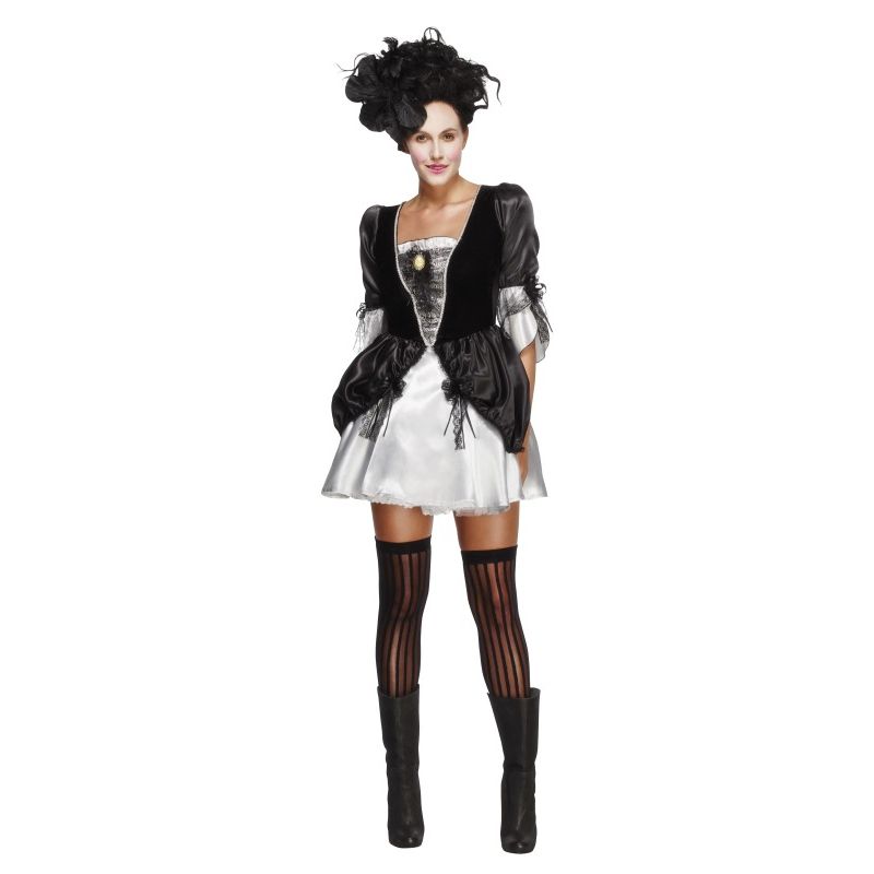 Fever Baroque Fantasy Costume Black Adult 1