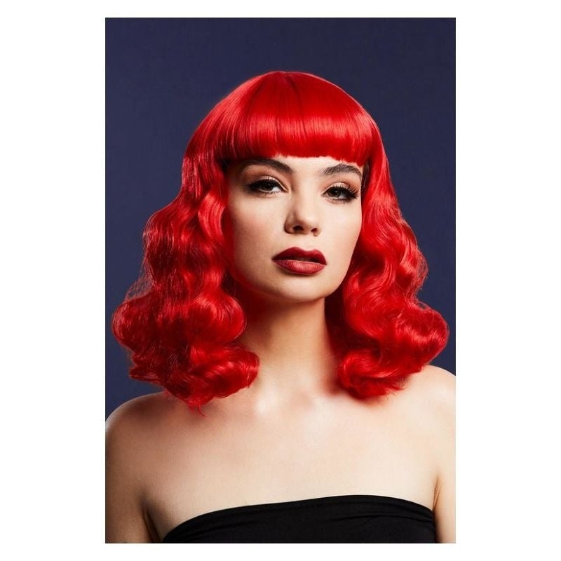 Fever Bettie Wig With Short Fringe Red_1