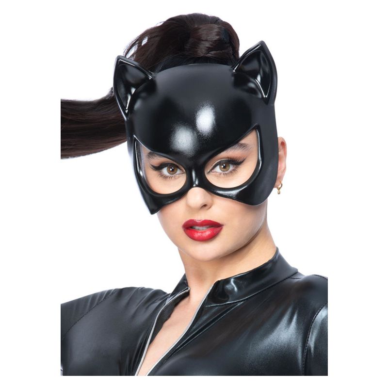 Fever Black Cat Eyemask Adult Catwoman Costume Accessory 1