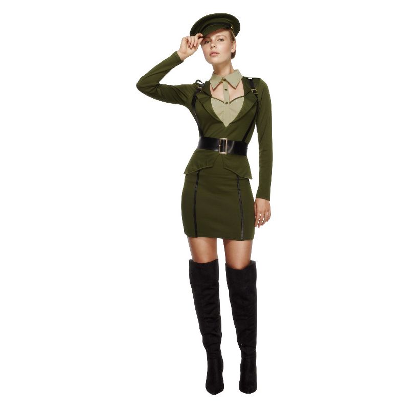 Fever Captain Costume Khaki Adult 1