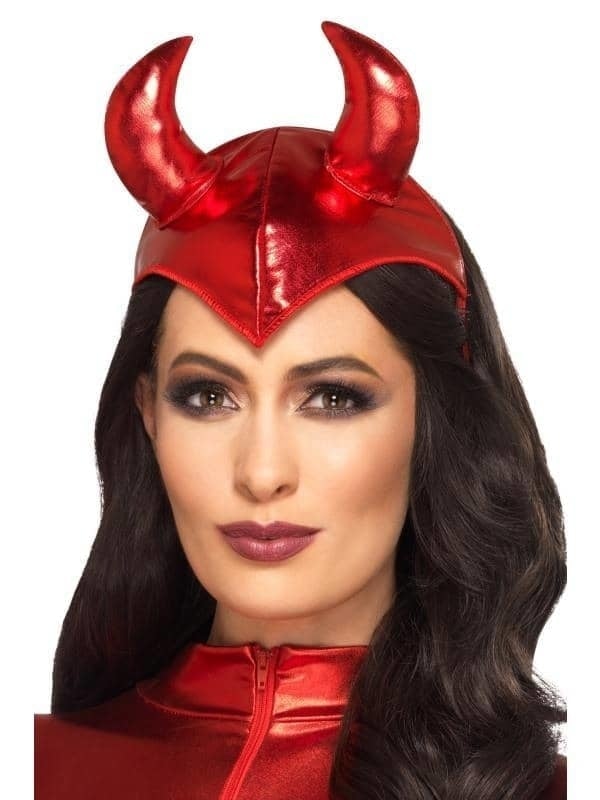 Fever Devil Headband Adult Red_1