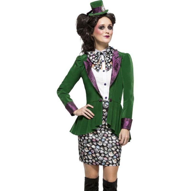 Fever Eccentric Hatter Costume Adult Green 1