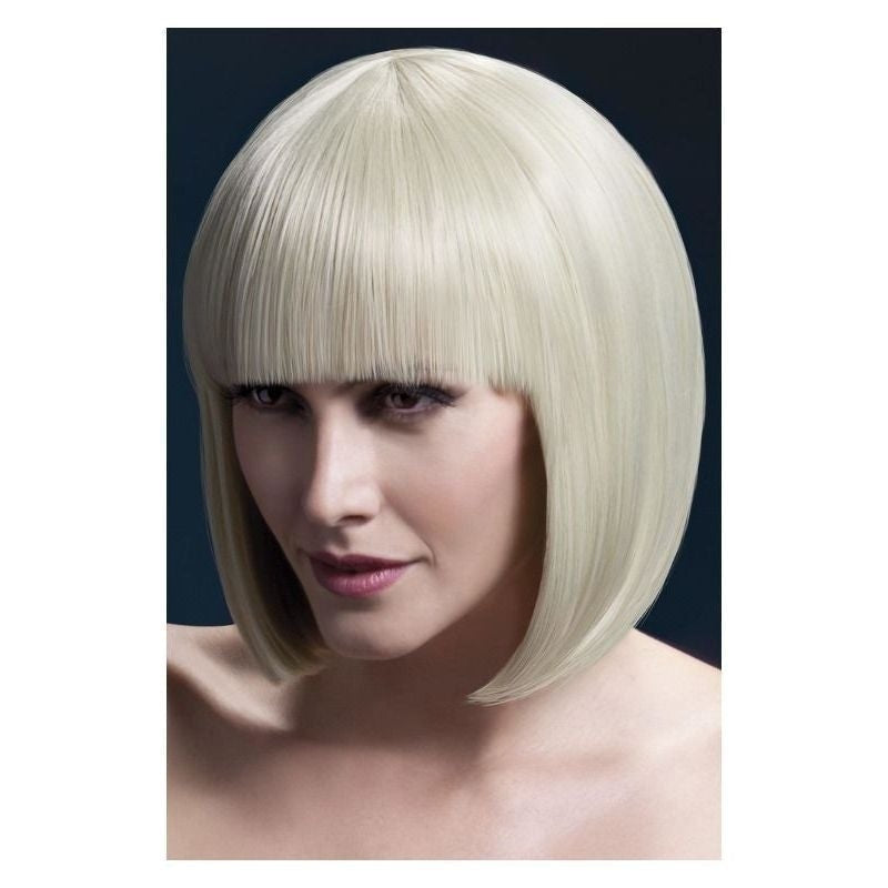 Fever Elise Wig Adult Blonde Sleek Bob with Fringe 33cm Long Hair 1