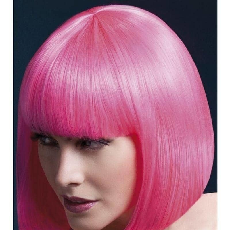 Fever Elise Wig Adult Neon Pink_1