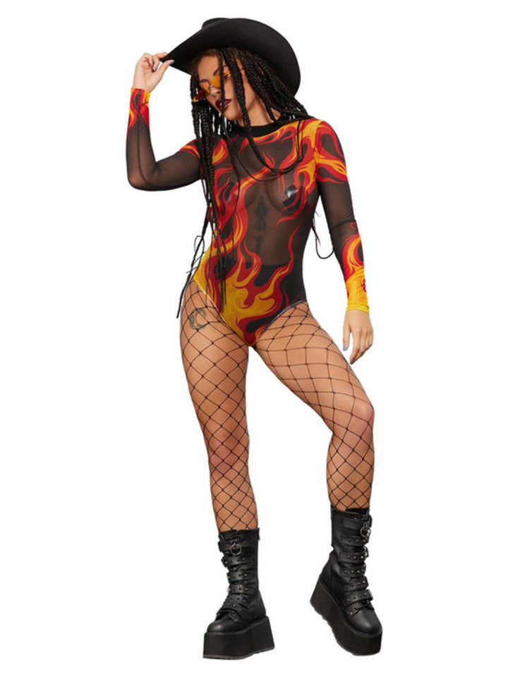 Fever Flame Bodysuit Adult_2