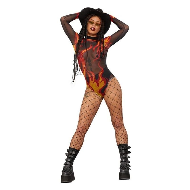 Fever Flame Bodysuit Adult_1