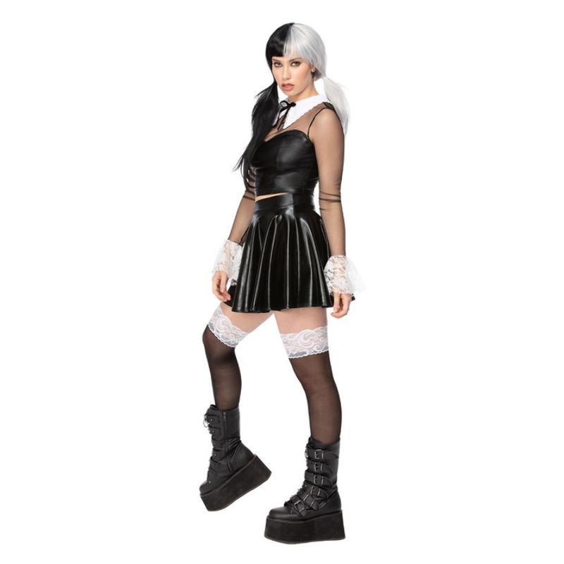 Gothic School Girl Costume for Women Top and Skirt 3