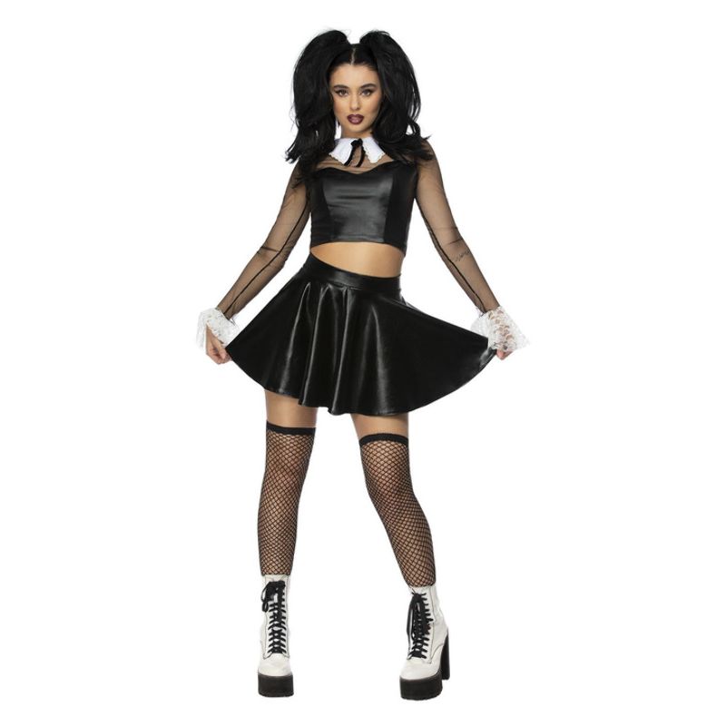 Gothic School Girl Costume for Women Top and Skirt 1