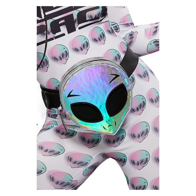 Alien Face Bum Bag Holographic Effect 1